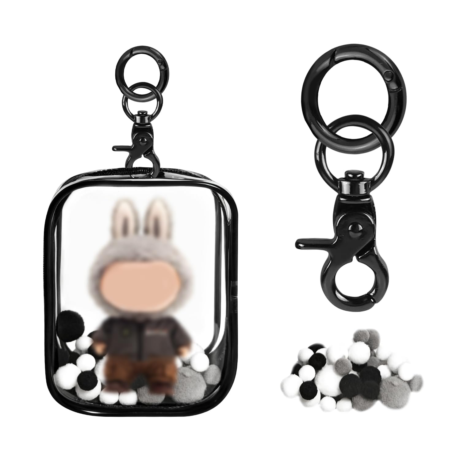 Amazon | ぬいぐるみポーチ 10cmサイズ対応 ぬいポーチ 全透明PVC収納
